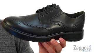 ecco lhasa brogue tie black