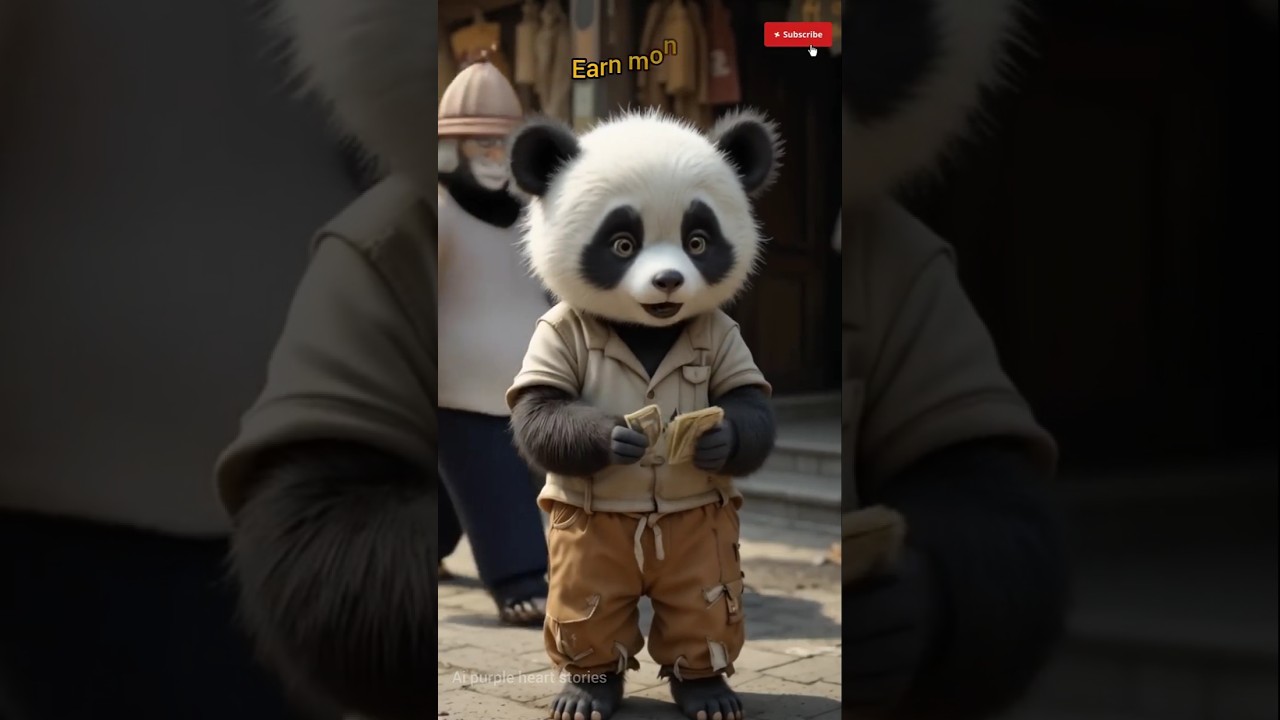 A Poor panda and Rich friends 😔 | Aipanda | Ai stories 