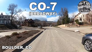 4K CO-7 Broadway in Boulder Colorado ~ Boulder County USA Kill'N'Fuel