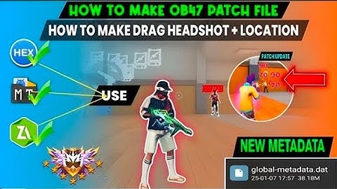 HEX EDITOR FF HEADSHOT BLUE HOLOGRAM ANTI BAN NO BAN METHOD HOW TO MAKE FF NPC NAME  HOLOGRAM