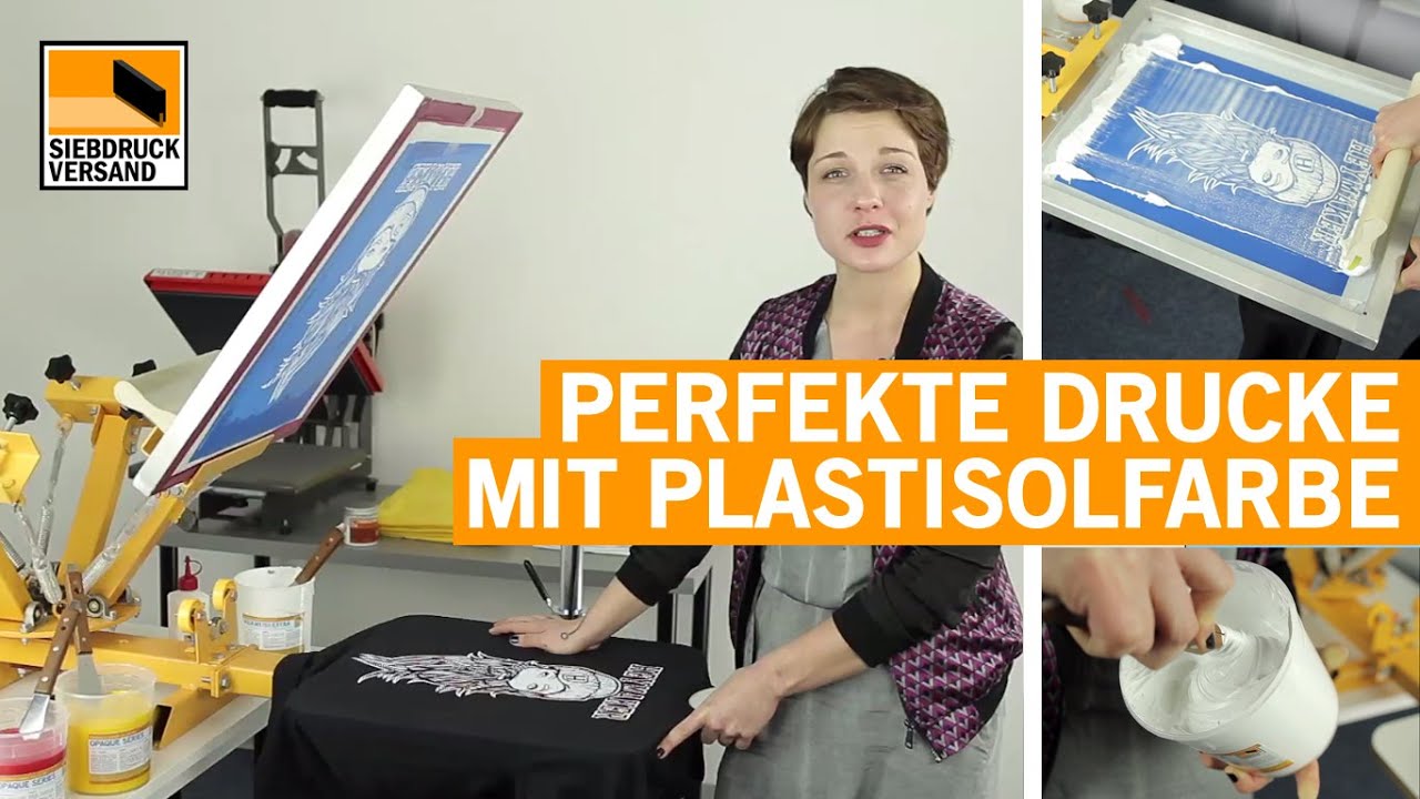 Perfekt deckender Siebdruck auf Textilien mit Plastisolfarben - Anleitung