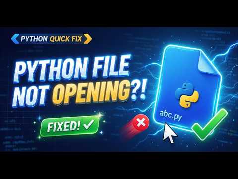 Python File Opens and Closes Immediately? How to Fix It
