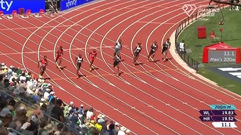 Noah Lyles Battle Letsile Tebogo In 200m At Monaco Diamond League 2025