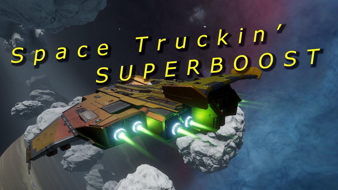 Space Trucking now with SuperBoost!! | Elite Dangerous - YouTube