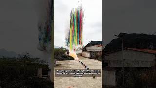 Amazing Daytime Fireworks Explode In A Giant Rainbow Display
