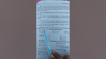 Exercise 1.1 of element book of 11th class