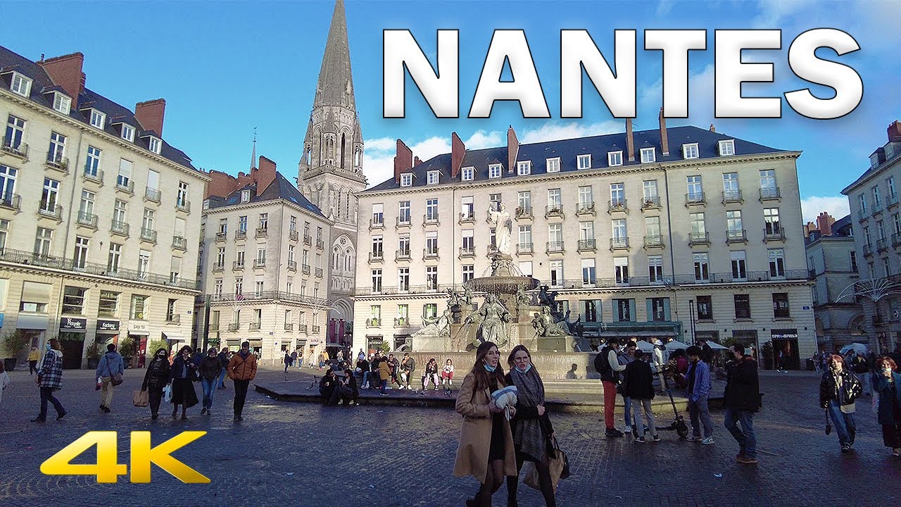 Nantes Warm Winter Day - Virtual Tour【4K, 60fps】🇫🇷 - YouTube
