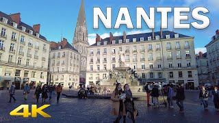 Nantes Warm Winter Day - Virtual Tour【4K, 60fps】🇫🇷