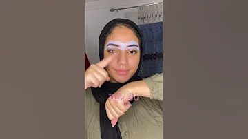 تنظيف الحواجب و صبغهم بدون نمص او Microblading 