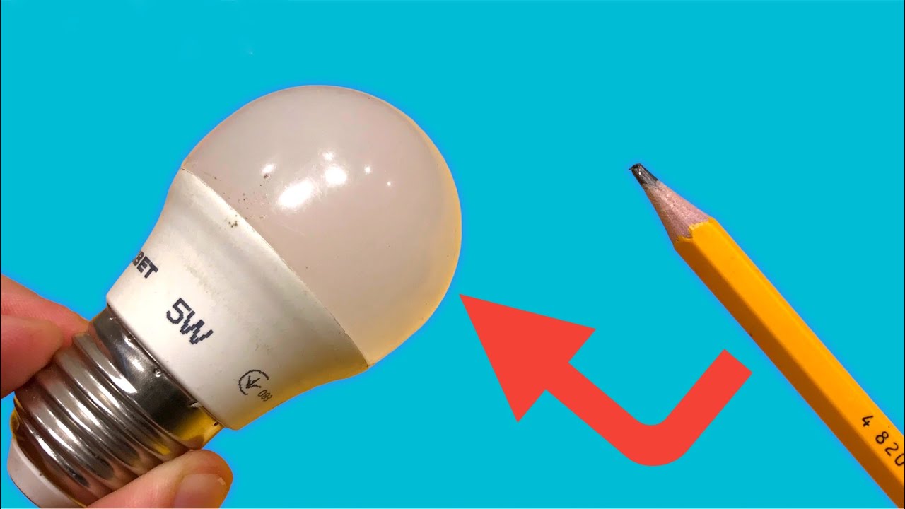 Just put the pencil on the LED lamp and it will work - YouTube