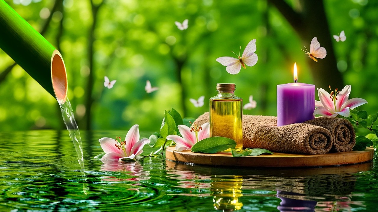 Расслабляющая музыка для сна и звуки воды 🌿 Целебная фортепианная музыка снимает стресс, музыка для