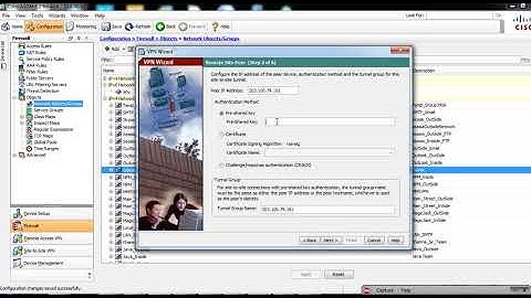 How to Create IP Sec Site to Site VPN with ASDM 6 2  ASA 8 21
