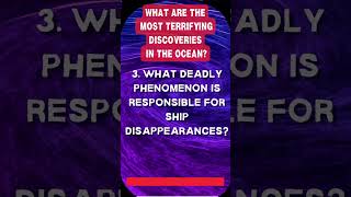 The Most Terrifying Discoveries In The Oceans In The World #shorts #triviaquiz