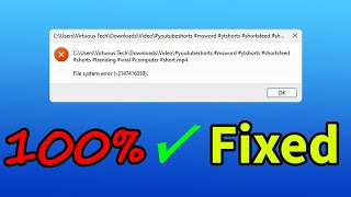 The Surprising Fix for Windows File System Error Nobody Tells You