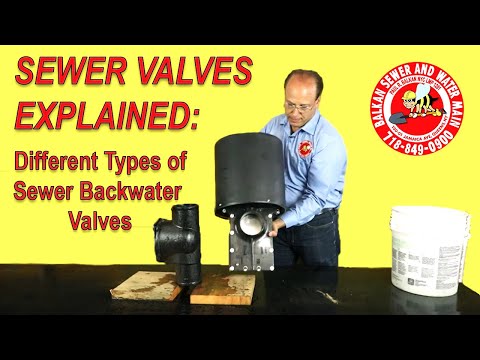 Video: Sewer valves: types and installation