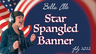 Bella Elle performs the National Anthem, 2022