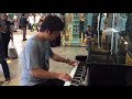 【ジブリ ピアノ】君をのせて in マルセイユ中央駅のフリーピアノ/ Kimi wo Nosete /Free piano at Marseille Central Station