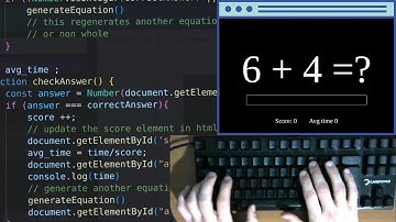 ASMR CODING - Simple Math Game (No talking)