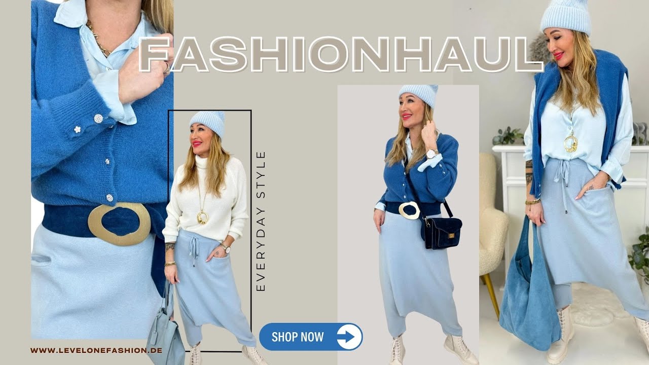 Lässige Outfits so wie du es liebst - präsentiert in einer LEVELONE Fashionhaul