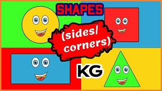 تأسيس ماث||شرح الأشكال الهندسية (الزوايا والأضلاع) Shapes(sides and corners) ||Maths KG1