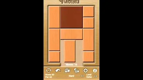 Klotski Hard Level 15/94 Par solution