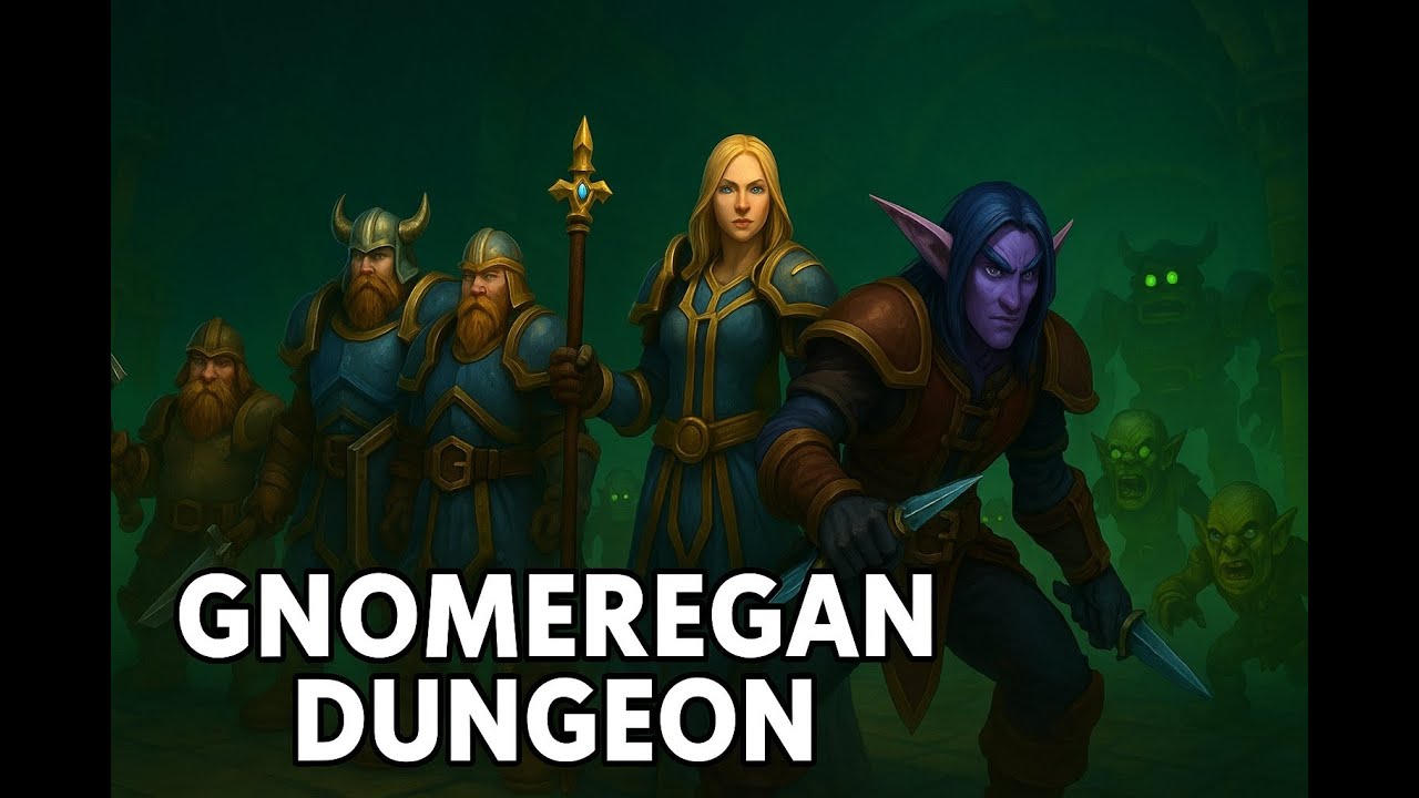 FIRST TIME EVER - Gnomeregan Dungeon - WoW Classic - Night Elf Rogue