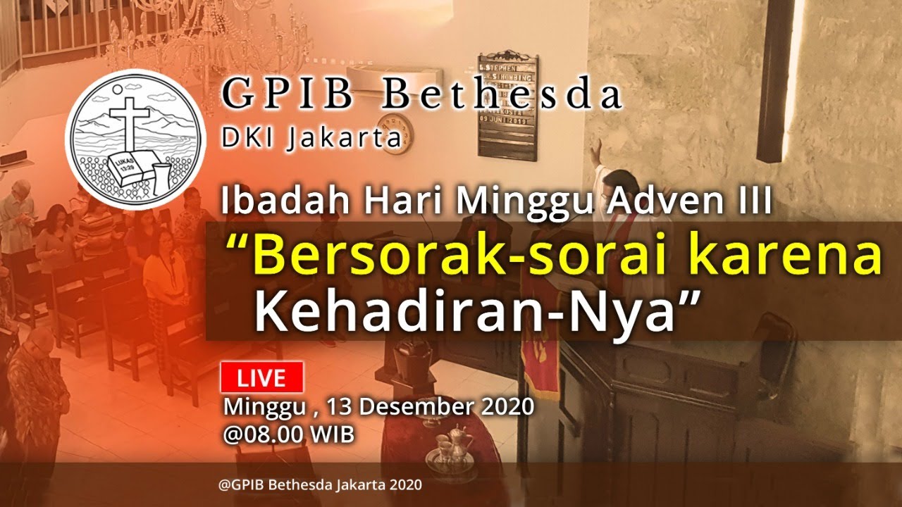 Ibadah Hari Minggu Adven III (13 Desember 2020)