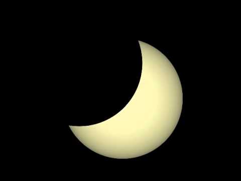 Solar Eclipse UK 20th March 2015 Animation