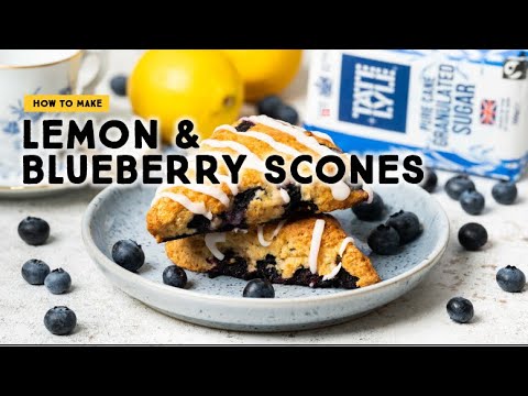 Simple Lemon & Blueberry Scones I We Love Baking