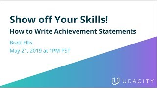 Show off your Skills! How to Write Achievement Statements