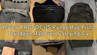 Review PROFOCUS Range Bag Pistol Handgun Bag Gun Carrying Case for Handguns and Ammo with Lockable Z