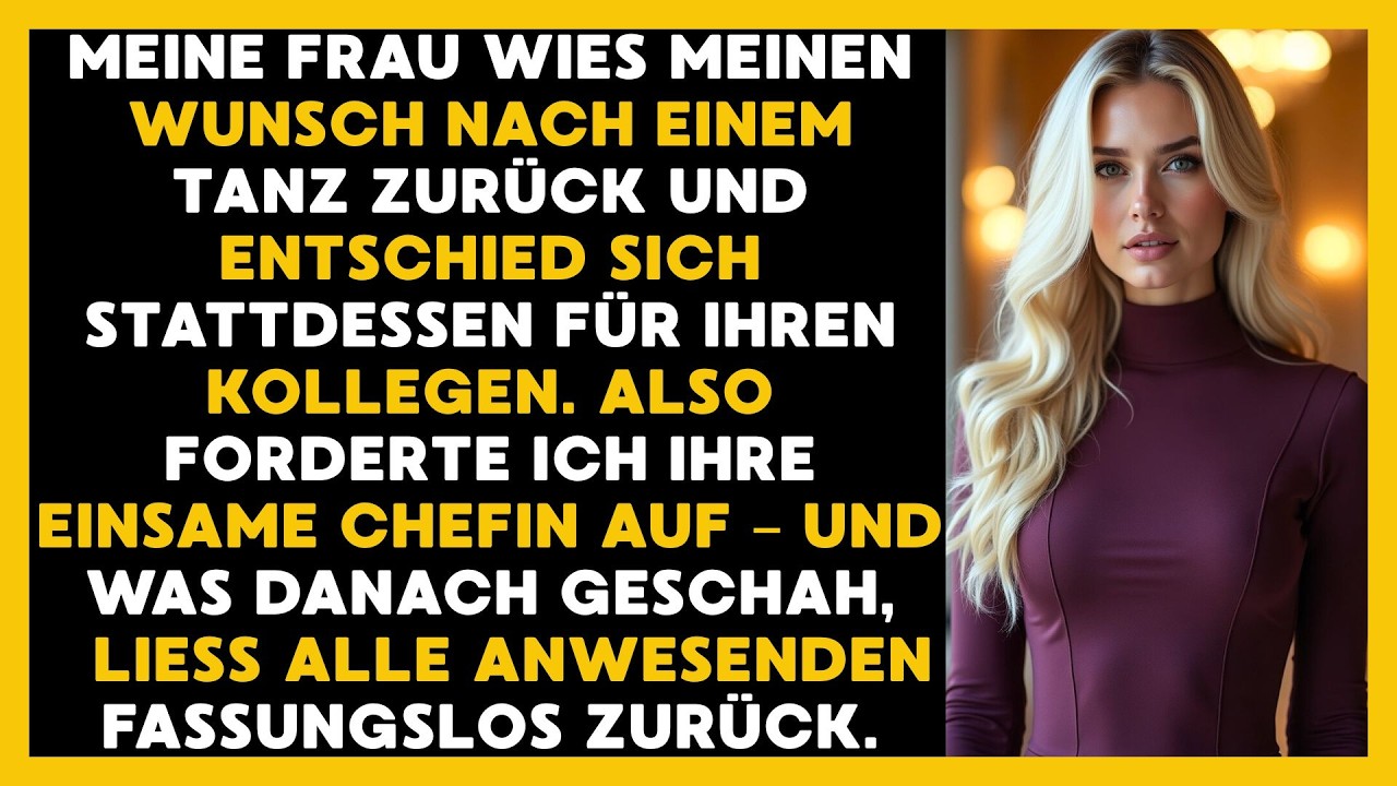 Meine Frau Lehnte Mich Ab Und Tanzte Mit Ihrem Kollegen Statt Mit Mir