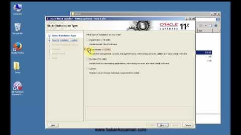 5- Oracle Client Kurulumu