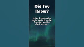 Timed Object Destruction in Unity