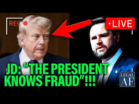 Thumbnail for LIVE: Trump RED FACED as Vance Reminds Public that Trump LOVES FRAUD with New PARDONS!!! | Legal AF