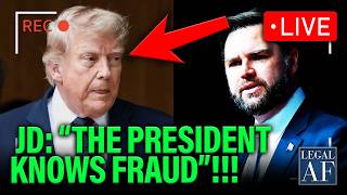 LIVE: Trump RED FACED as Vance Reminds Public that Trump LOVES FRAUD with New PARDONS!!! | Legal AF