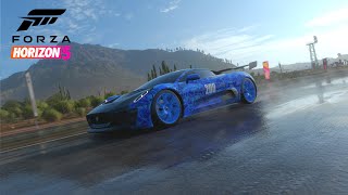 Forza horizon 5: linera costera sprint with (jaguar C-X75)