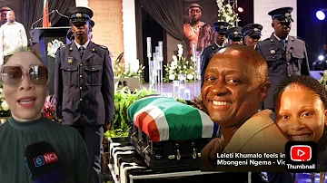 Leleti Khumalo attends Mbongeni Ngema Funeral while Sarafina was performed