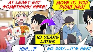 A Kind Neighbor Made Us Lunch Every Day When We Had Nothing! 10 Years Later... [RomCom Manga Dub]