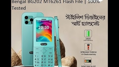 Bengal BG202 MT6261 Flash File | 100% Tested Firmware Free Download