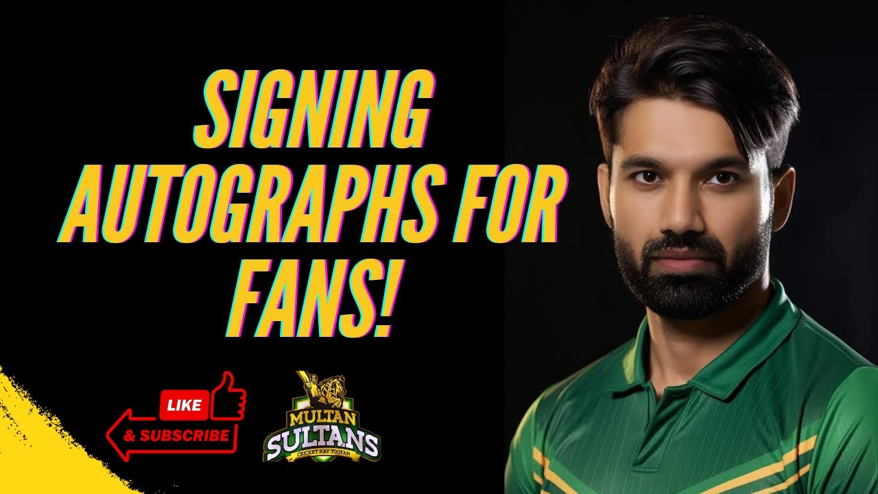 Rizwan Bhai's Special Moment: Signing Autographs for Fans! - YouTube