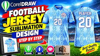 How to Design a Professional Sublimation Football Jersey in CorelDRAW screenshot 4