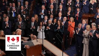 Trump defends immigration, tariff policies in record-length speech