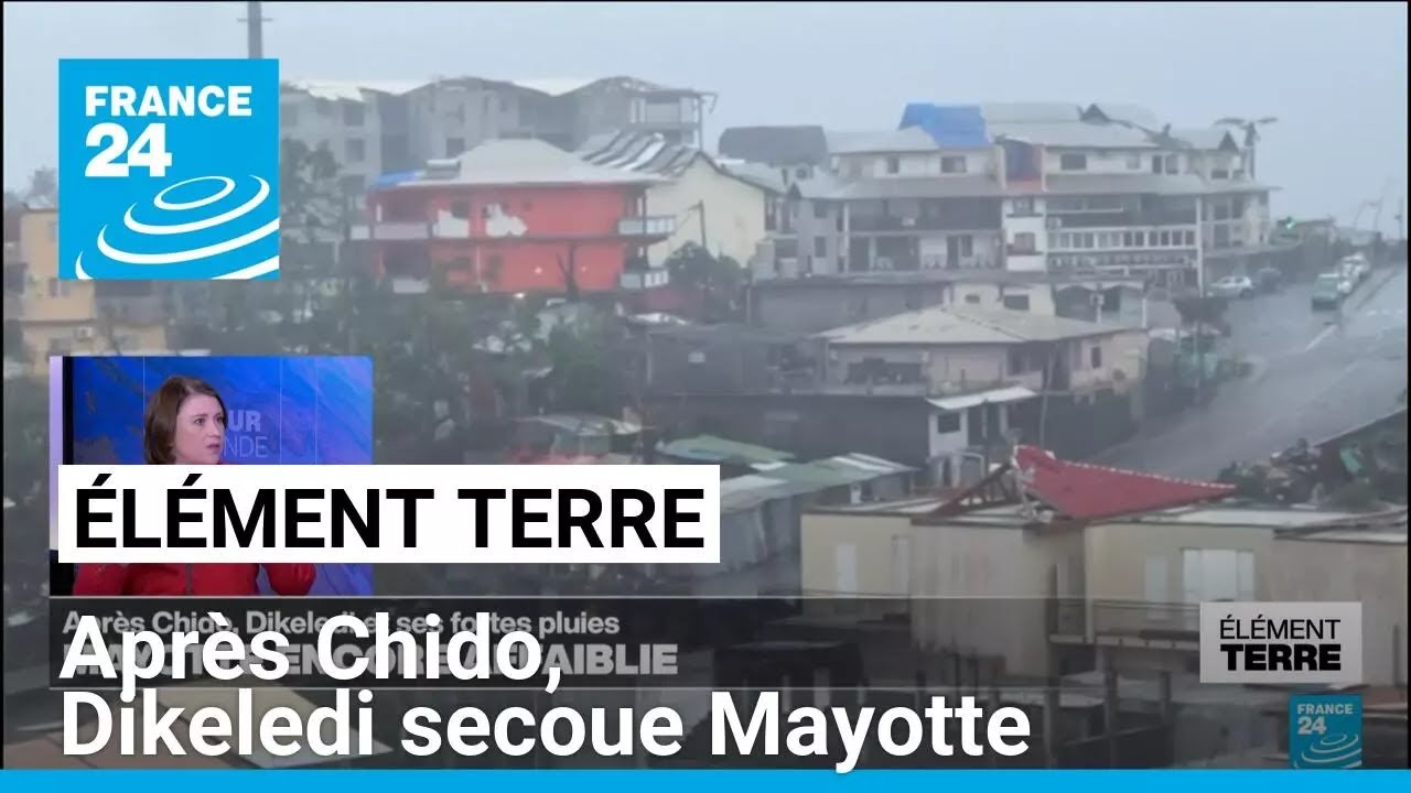 Trois semaines après le cyclone Chido, Mayotte subi les foudres de Dikeledi • FRANCE 24
