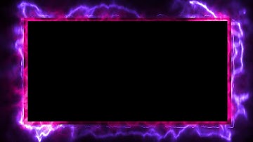 Violet and Pink Neon Light Border | Frames Template Video