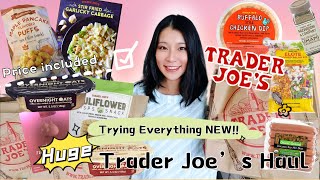 HUGE trader joe's haul taste test| Trying EVERYTHING NEW at Trader Joe's!