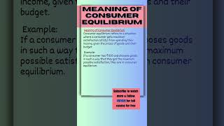 CONSUMER EQUILIBRIUM | CLASS 11 ECONOMICS CH-2 CONSUMER EQUILIBRIUM | CBSE NOTES