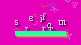 How to say serriform! (High Quality Voices)