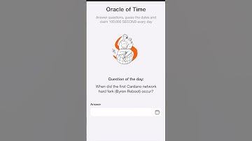September 4 Time farm answer today| When did the first Cardano network hard fork (Byron Reboot occur