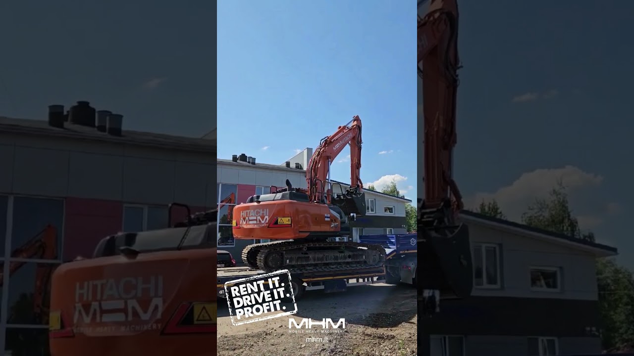 Mobile Heavy Machinery (MHM) Hitachi ilgalaikė nuoma